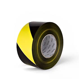 ETAB Advarselsbånd gul/svart 75mmx500m
