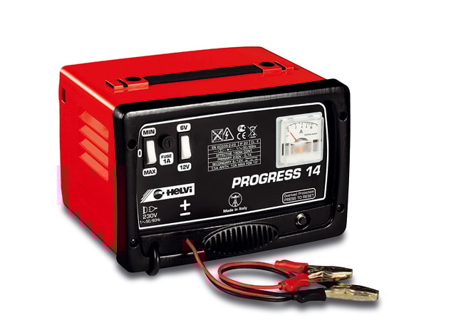 Helvi batterilader Progress 14, 6/12 V, 10A