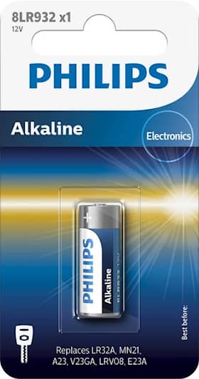 Philips Alkalisk batteri 23A 12V/8LR932 12V/8LR932