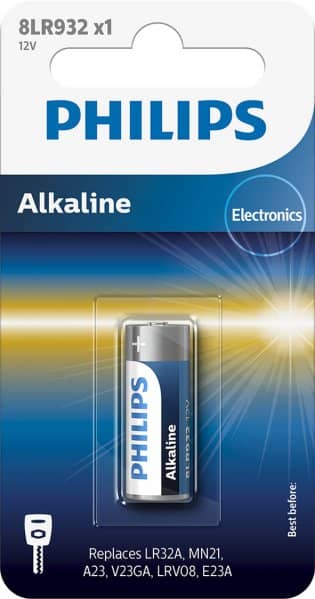 Philips Batteri Alkaline 23A 12V/8LR932