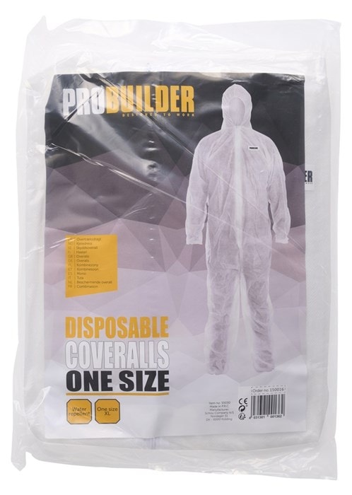 Duab engangsoverall XL