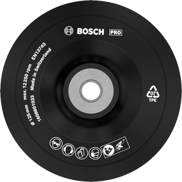 Bosch Gummitallrik 125mm M14 För Gws