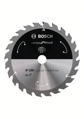 Bosch Standard for Wood-sirkelsagblad for batteridrevne sager 136x1,5/1x15,875 T24