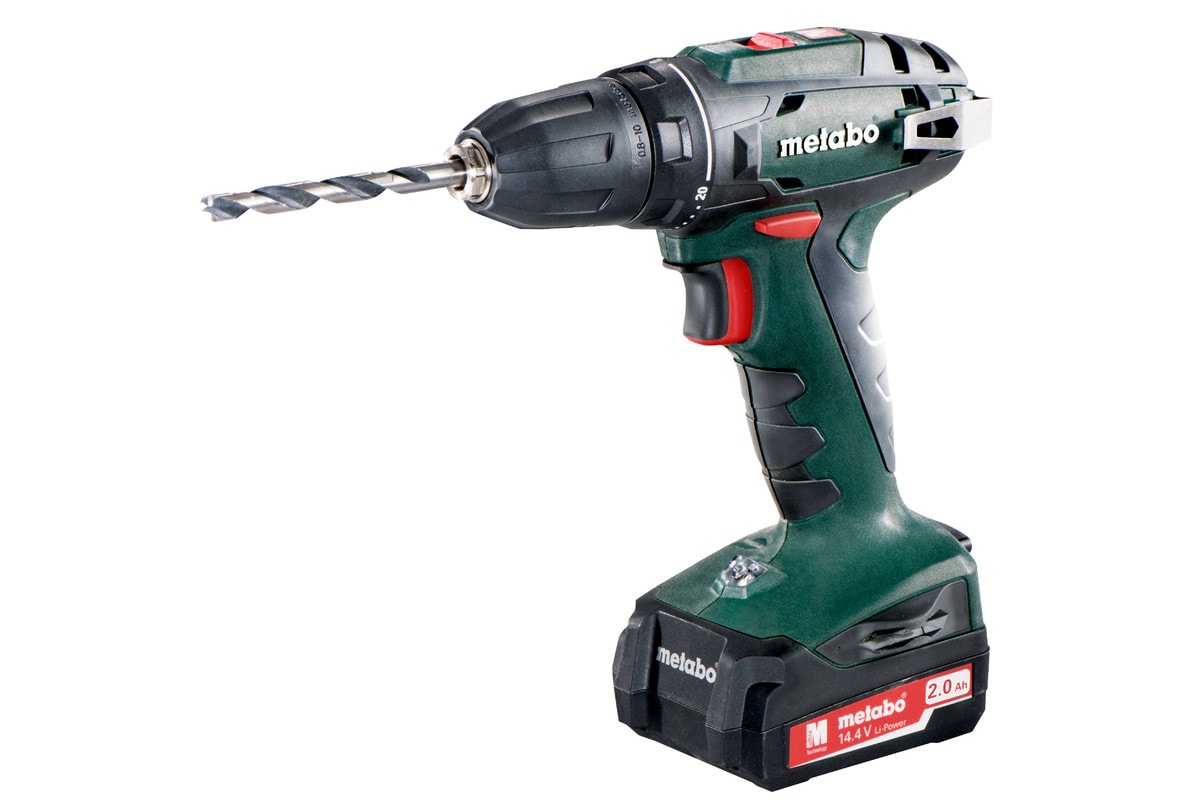 Metabo Skruvdragare BS 14.4 med 2x2Ah batterier och laddare