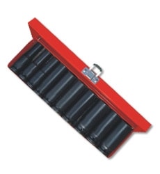 Scorpio pipenøkler 1/2" 10–24 mm 6-kant 10 deler, lange