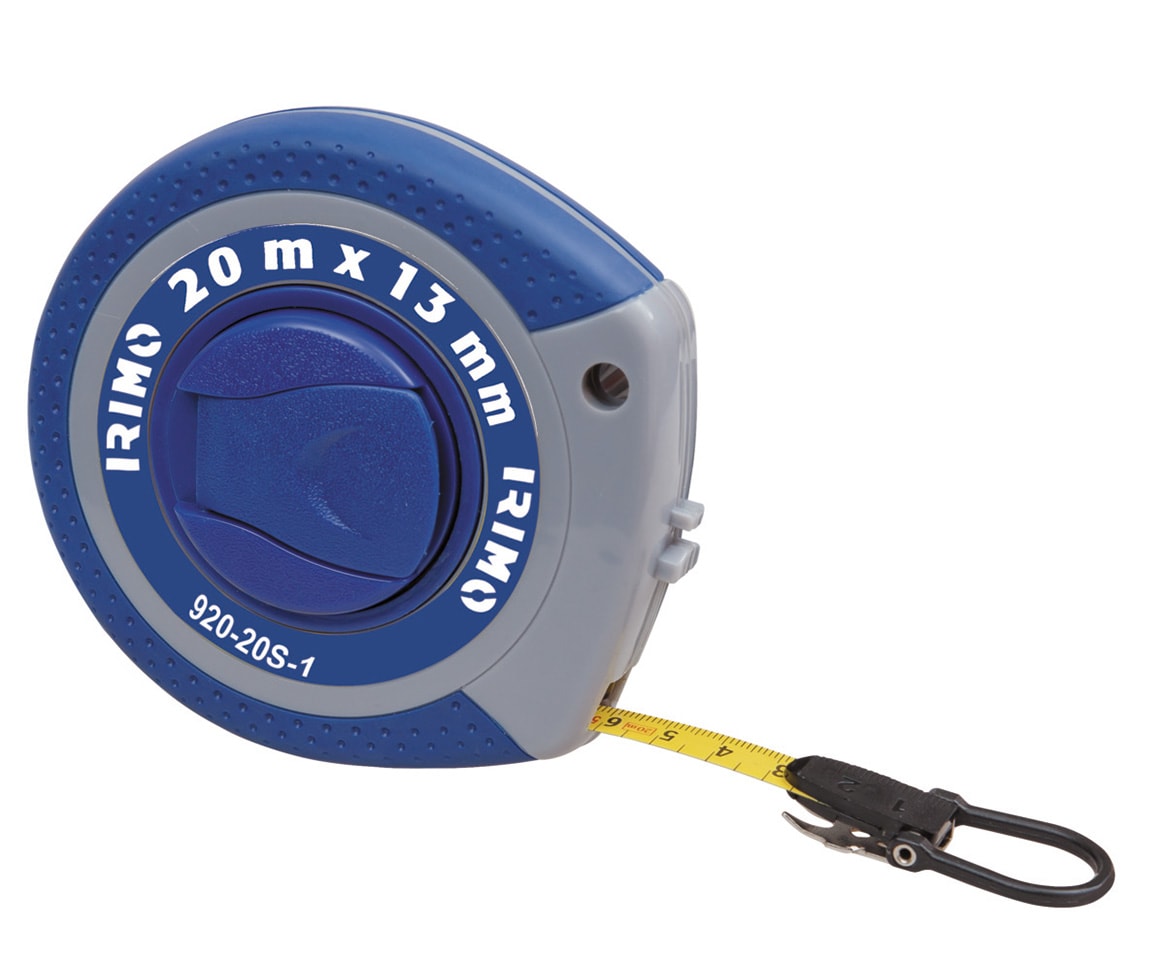 Irimo målebånd langt, stål 20 m x 13 mm, mm, klasse 2