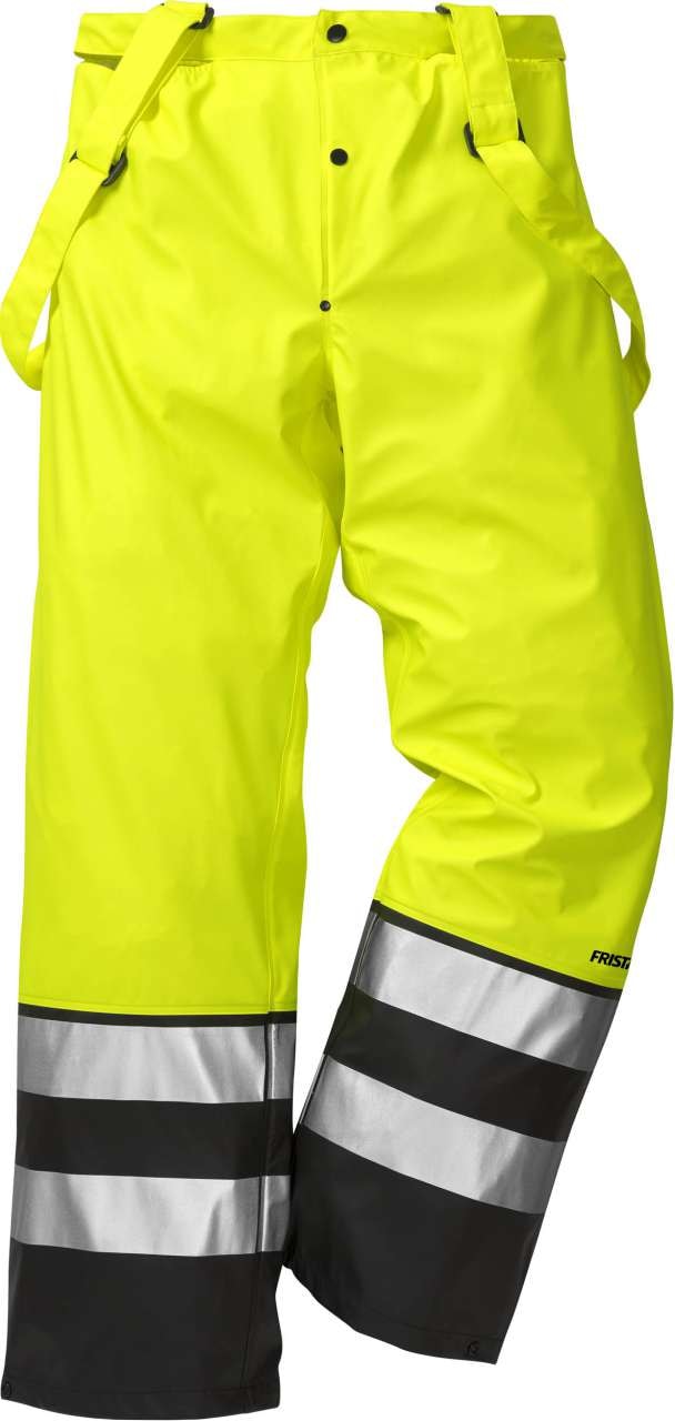 Fristads Høy synlighet regnbukser cl 2 2625 RS Hi-Vis Gul / Svart S