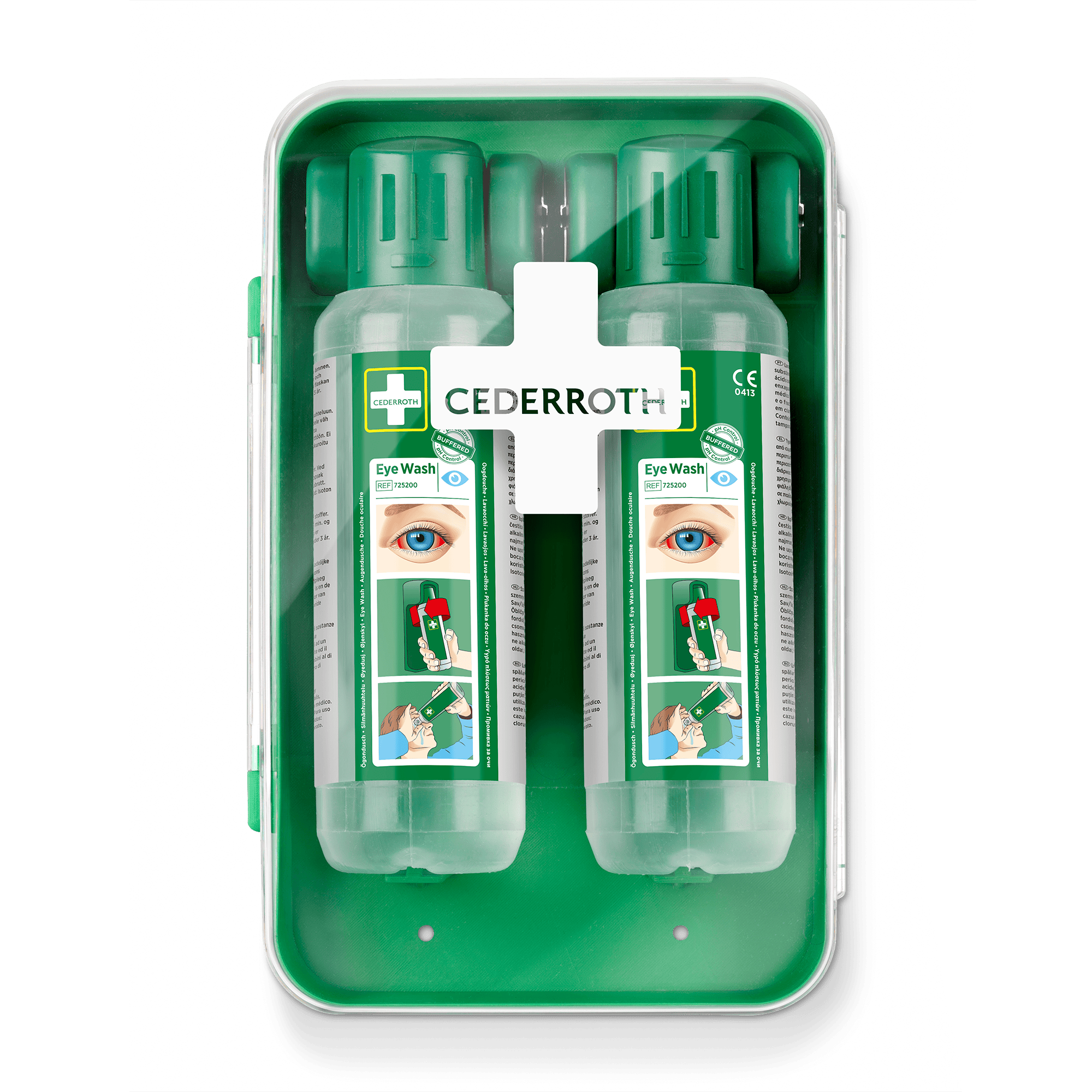 Cederroth Ögonduschskåp med 2 st Ögondusch