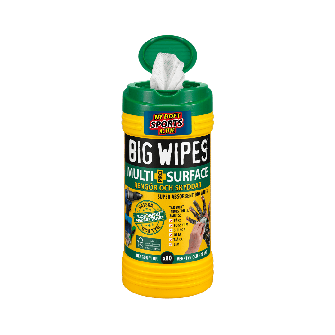 Big Wipes Multi Surface Pro+ Puhdistusliinat 25x20 cm 80 kpl