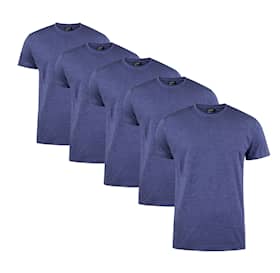 Clique T-skjorte menn 5-pakning Navy Melange