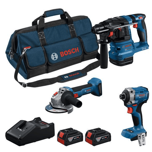Bosch Verktygsset 18V GDR GBH GWS 2X4AH