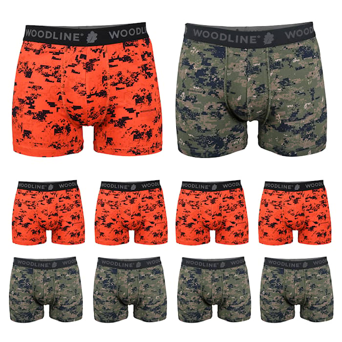 Woodline boxershorts Camo, 10-pakning