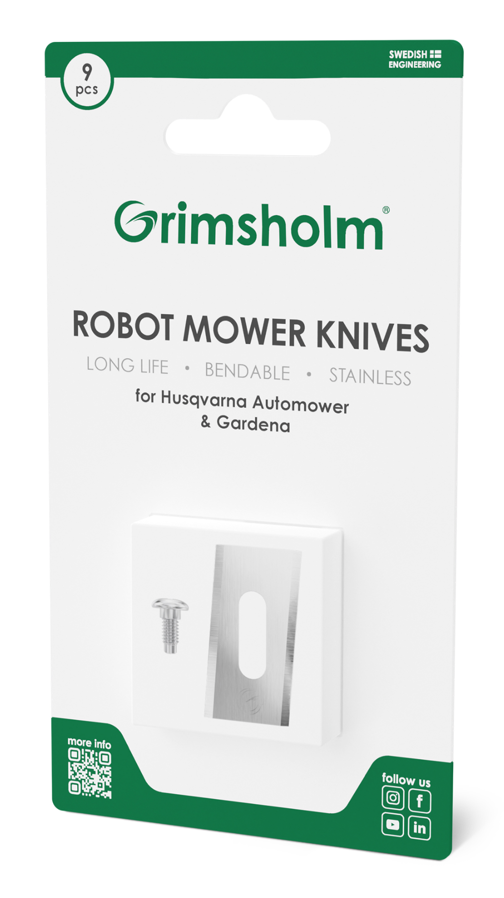 Grimsholm Turn-around Knivar Robotgräsklippare -