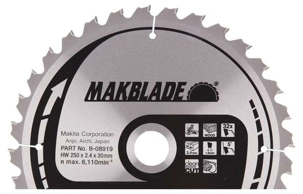Makita Sågklinga B-08919 250x30x2,4mm 32T HM