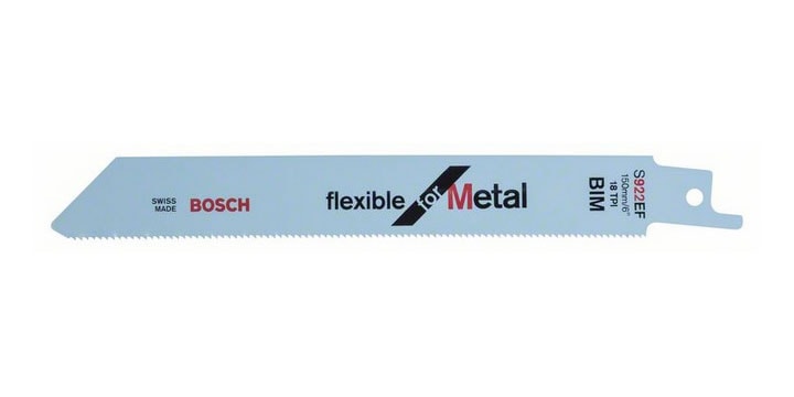 Bosch Puukkosahanterä S922EF, metalli, joustava, 150 mm, 25 kpl