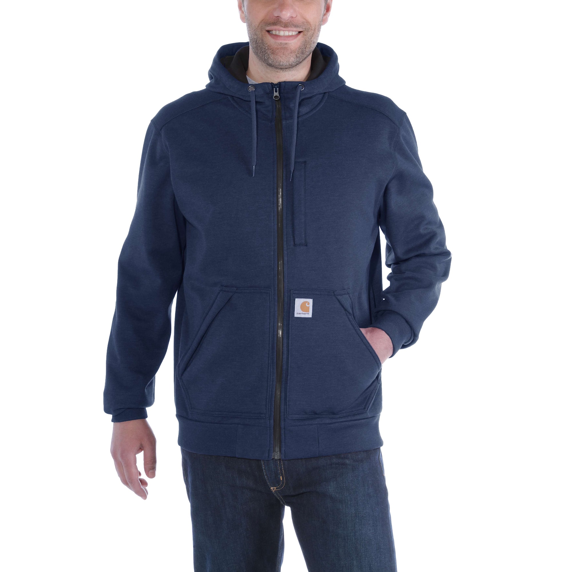 Carhartt Wind Fighter Hoodie med dragkedja Herr Navy