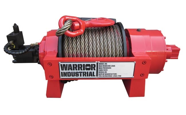 Warrior Winches kg EN Industriell Hydraulisk Vinsch Stålvajer Vinsch Duab