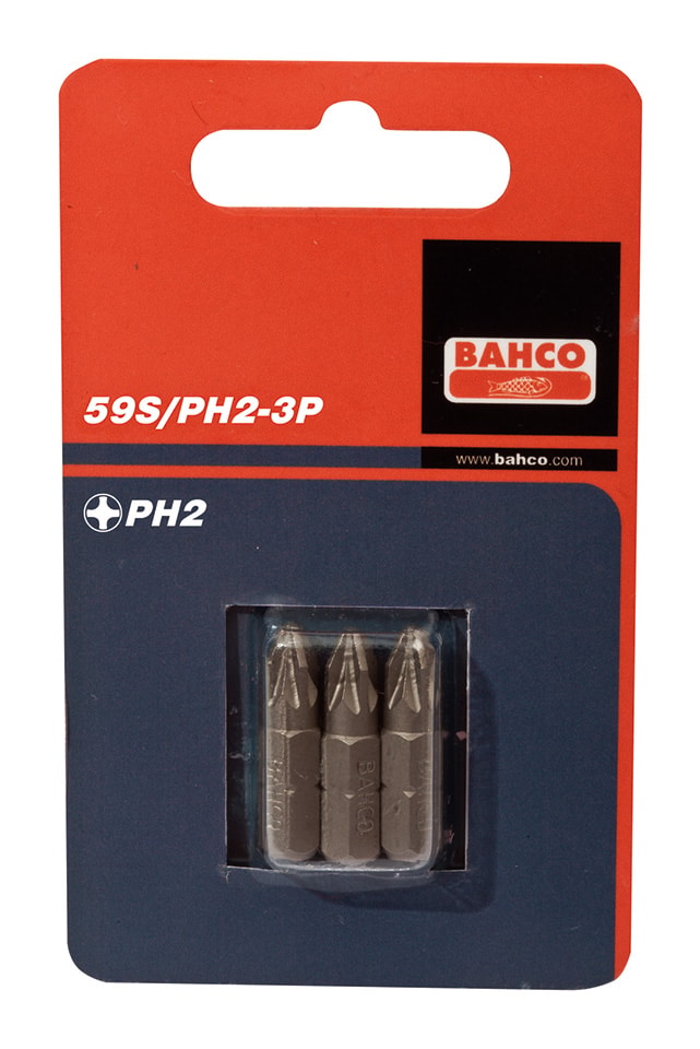 Bahco Bits 59S 1/4'' PH3 25mm 3-pack