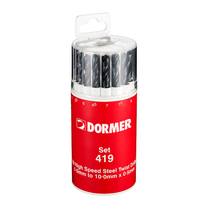 Dormer Borrsats A191419 1.00-10.00mm (A100) 19 delar