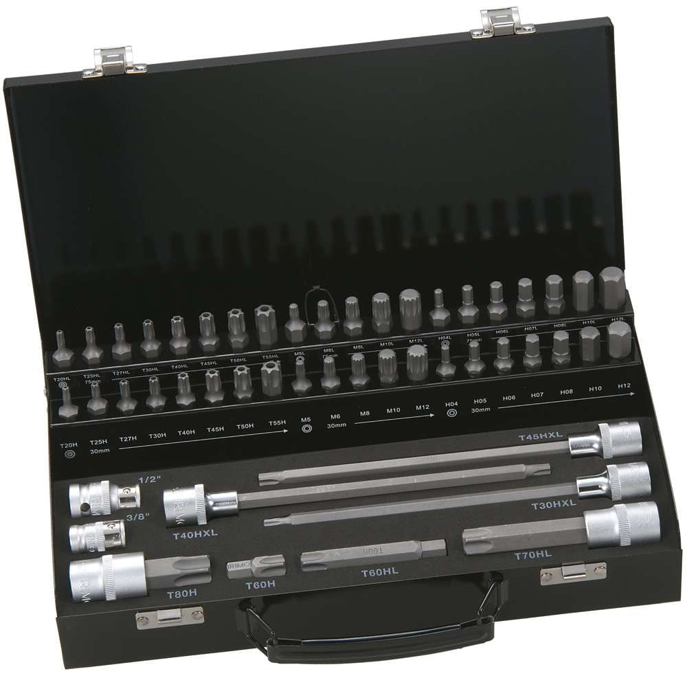 Bahco Bitshylssats BE5049 3/8''-1/2'' Insex, Torx, XZN 49 delar