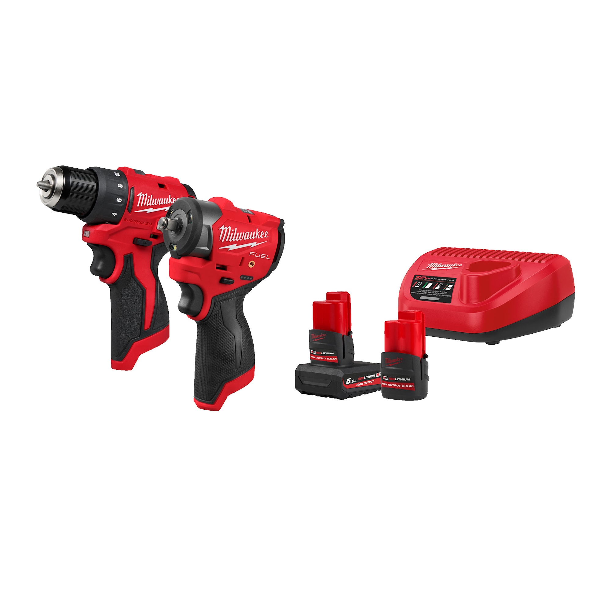 Milwaukee Powerpack Mutterdragare & Borrskruvdragare M12 FPP2SE-522 med Batteri & Laddare