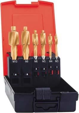 Format Flatt forsenkersett DIN 373 HSS TiN M3-M10 Medium