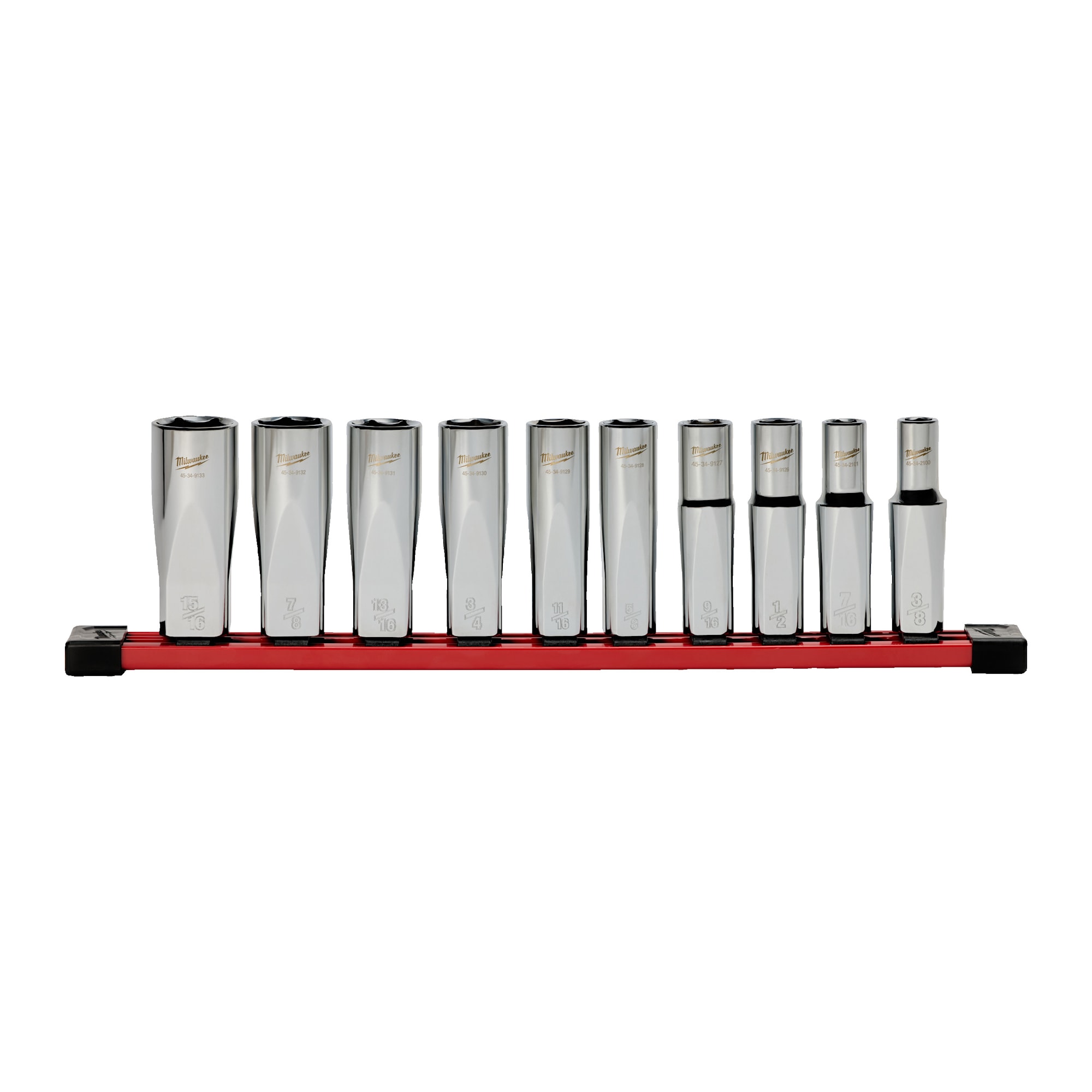 Milwaukee Hylsa Skena Lång IMP 1/2" 10 delar