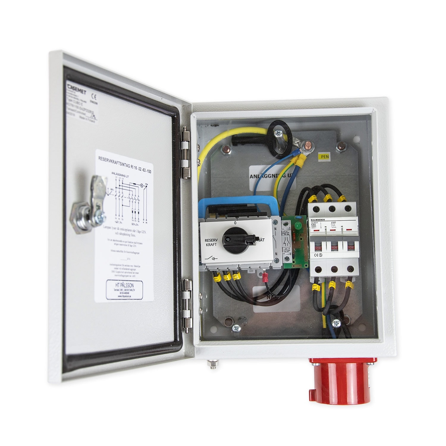 Duab-Power Reservkraftsomkopplare RIO 100 3-fas 100A