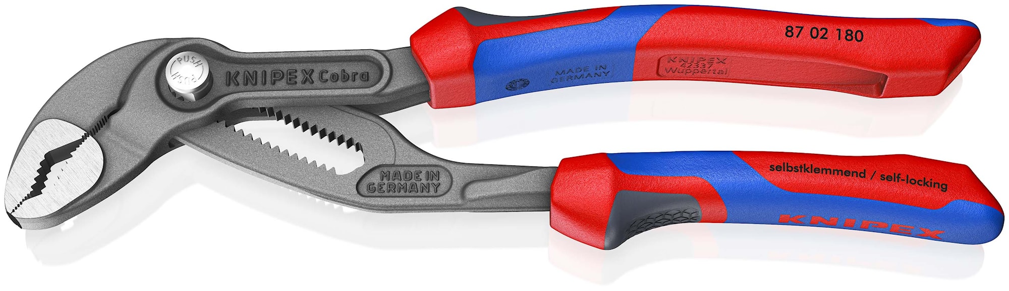 Knipex Cobra Hightech-vandpumpetang, grå atramenteret