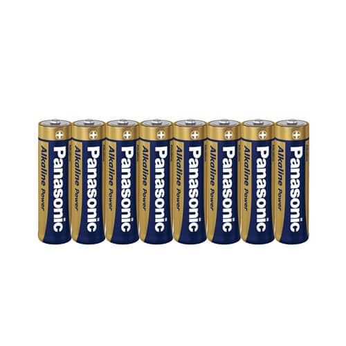 Panasonic Alkaline Batteri Power AA 8 stk