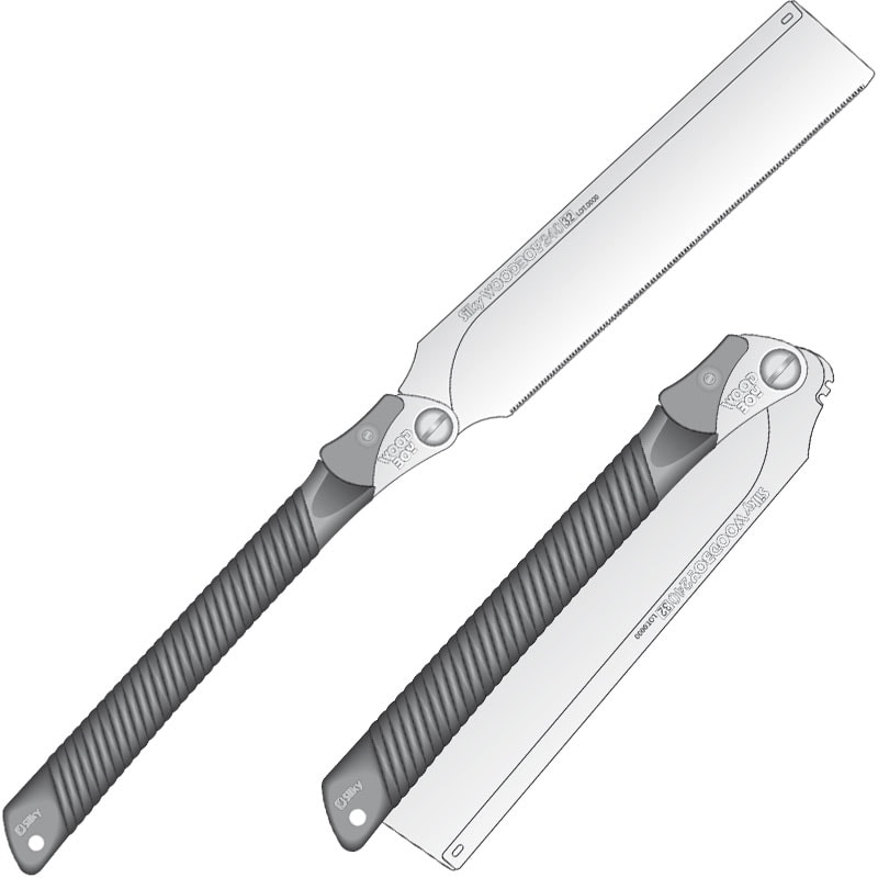 Silky Woodboy handsåg (med rygg)