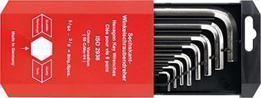 Format Kuusiokoloavainsarja DIN 911, 5/64–3/8”, 8 osaa