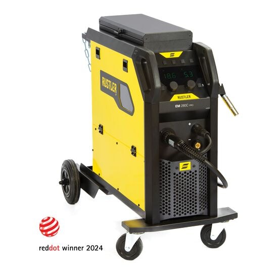 Esab Migsvets Rustler EM 280C PRO - Strömkälla + verktygslåda + brännare
