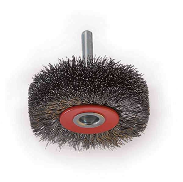 Osborn Cirkulärborste med skaft 6mm, vågig, stål