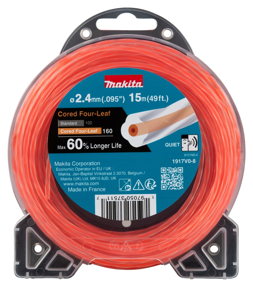 Makita Four Leaf Trimmertråd 2,4 mm - 15 M