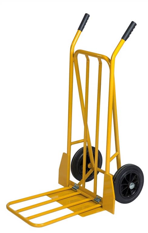 Konga Mechanical Luggage KM103 & Shopping Cart 780x555x1110mm, 250kg, gul, solide gummihjul