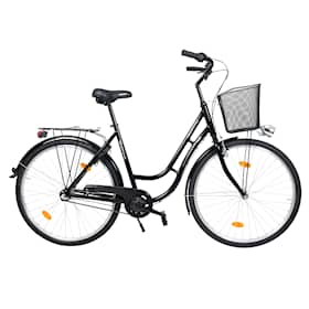 Skanstull Annelie 28'' 3-gears cykel, stel i aluminium sort
