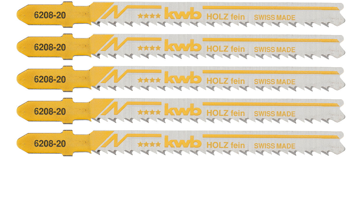 KWB Stikksagblad, tre, reversibelt, 5 stk.