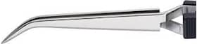 Knipex krysspincett 929590 160 mm, buet flat, rustfritt stål
