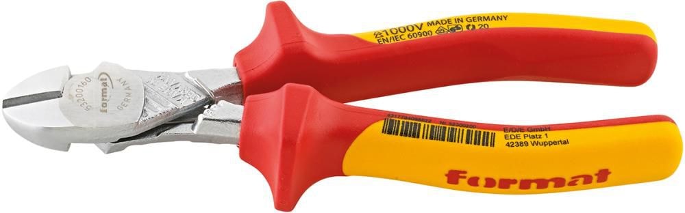 Format Kraftsidavbitare 180mm VDE, 2K, kromad