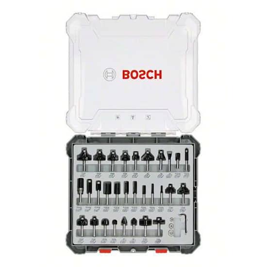 Bosch Jyrsinteräsarja, 30 kpl:n valikoima, 8 mm:n kara