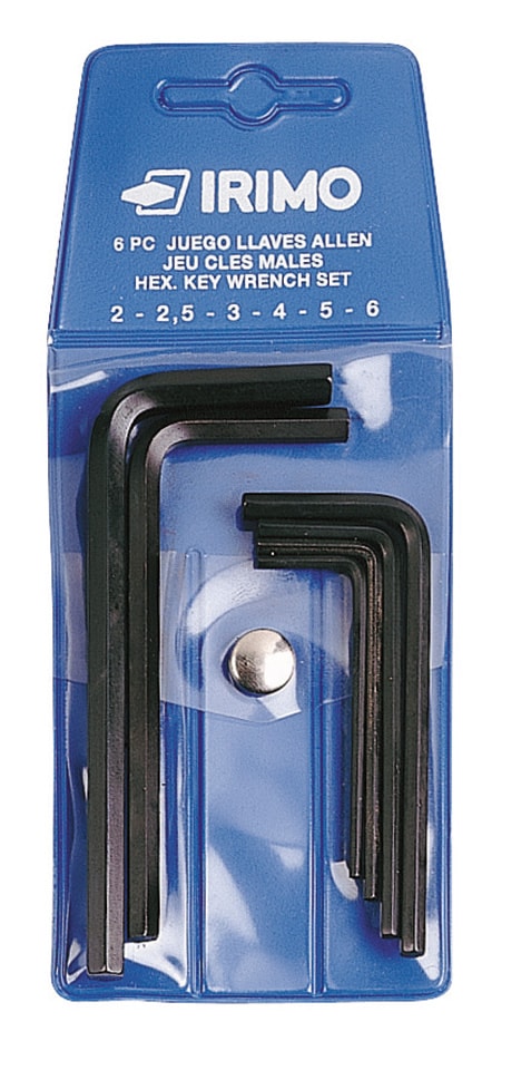 Irimo Kuusiokoloavainsarja 1/8"–3/4", 12 osaa, tuuma