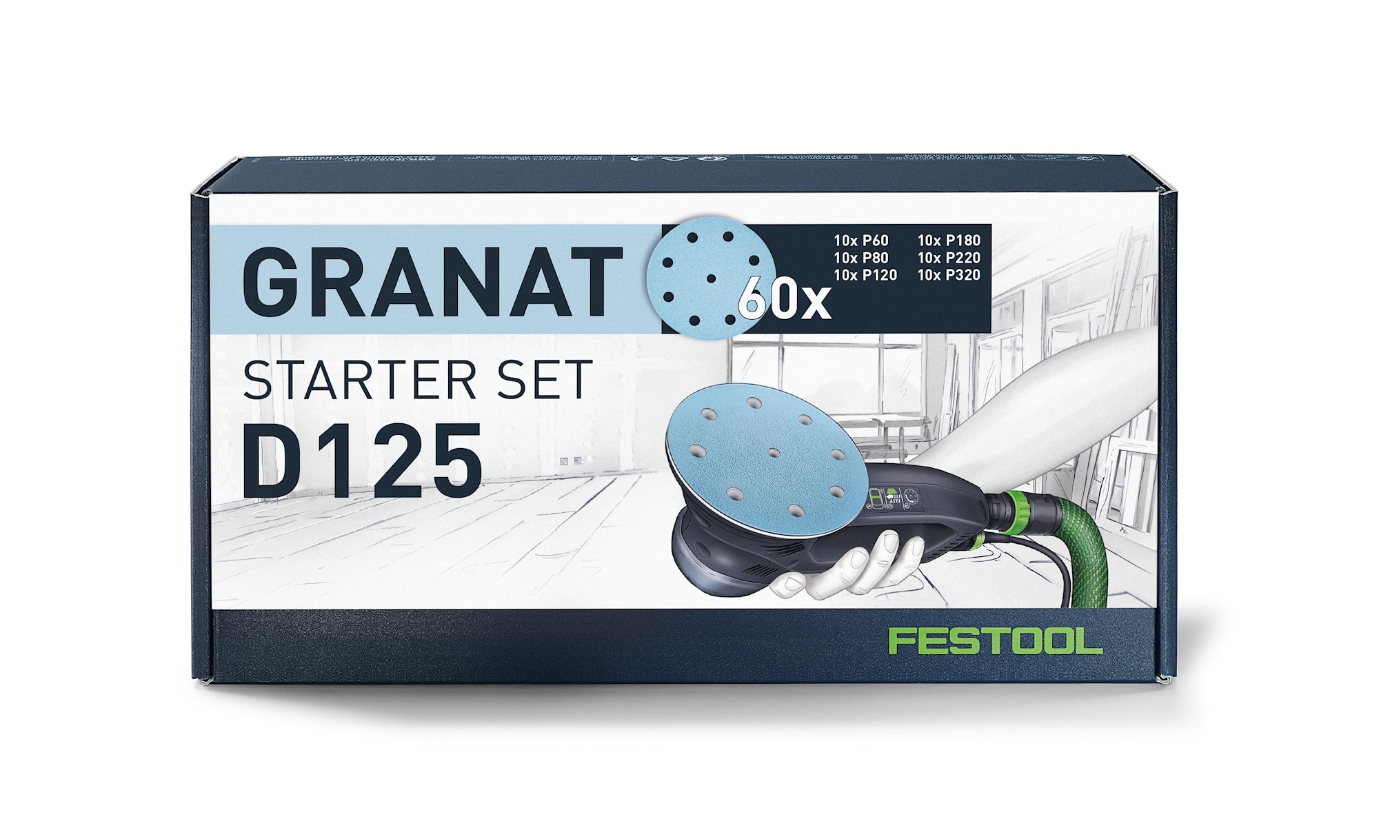 Festool Slippapper Granat D125 GR-Set