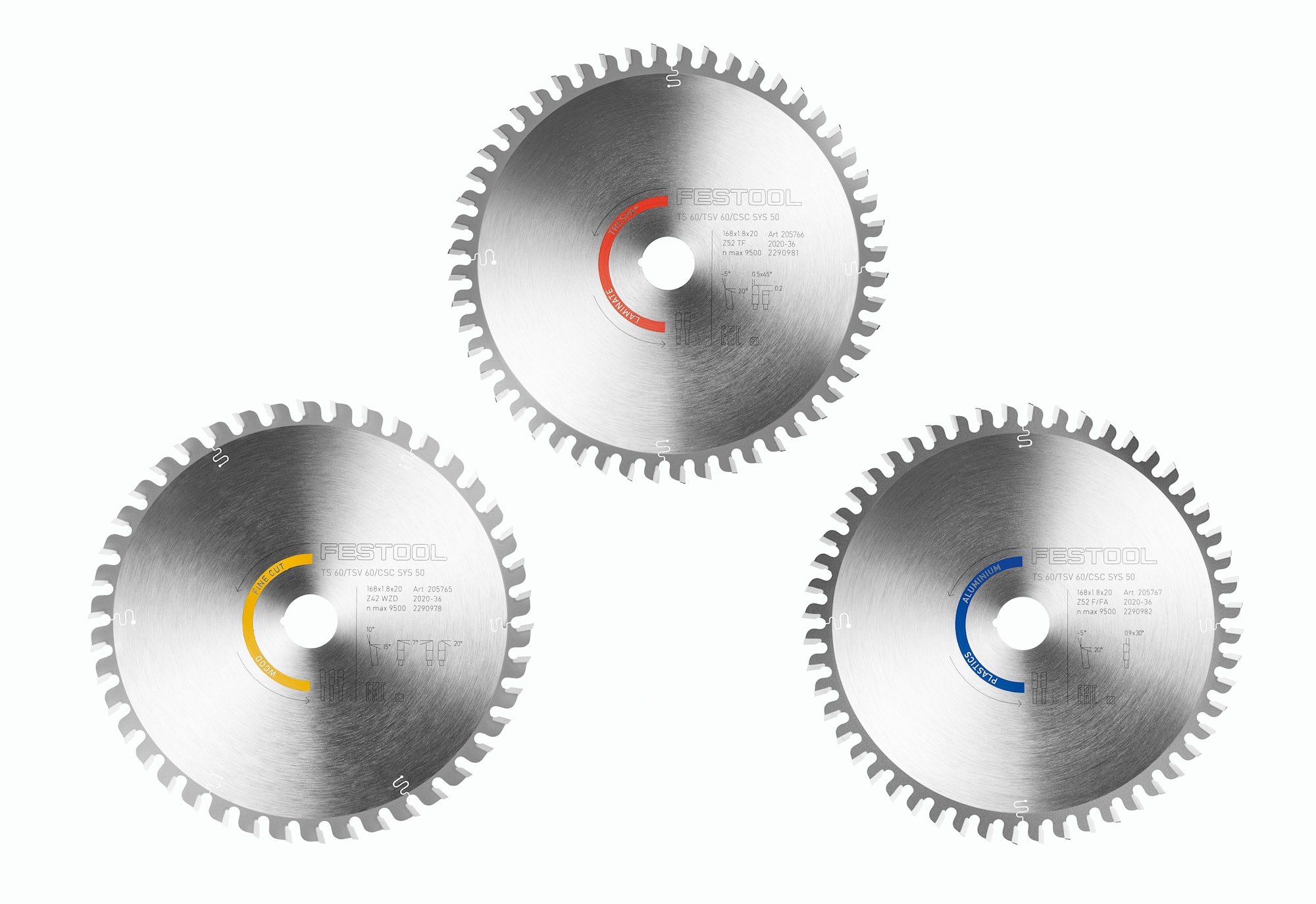 Festool Sågklingset KSB-SORT/3 W/L/A 168x1,8