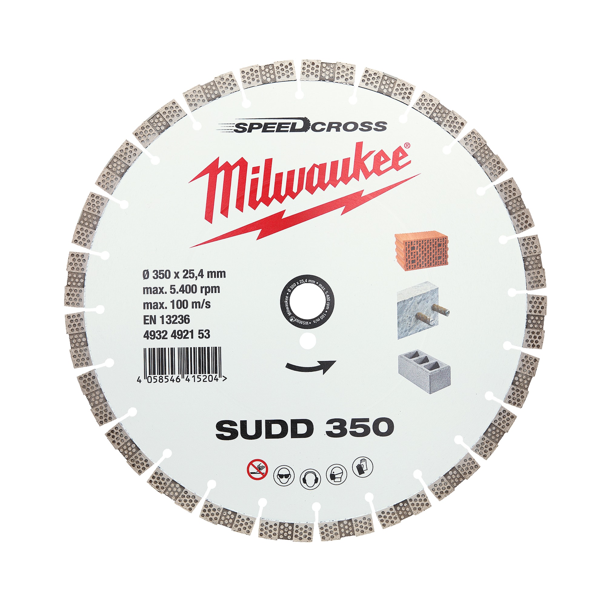 Milwaukee Diamantskiva Spd.Cr Sudd 350Mm