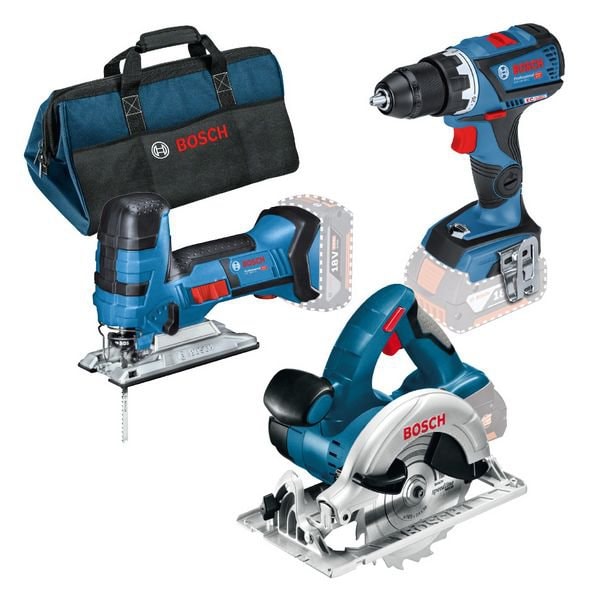 Bosch GSR18V-60C M/Gst/Gks 18V-Li 2X5Ah Set 