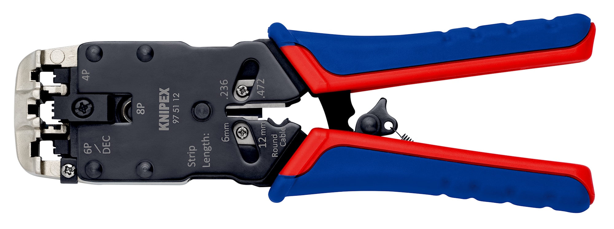 Knipex Presstång 975112 200mm, för Westernkontakt 4+6+8-polig