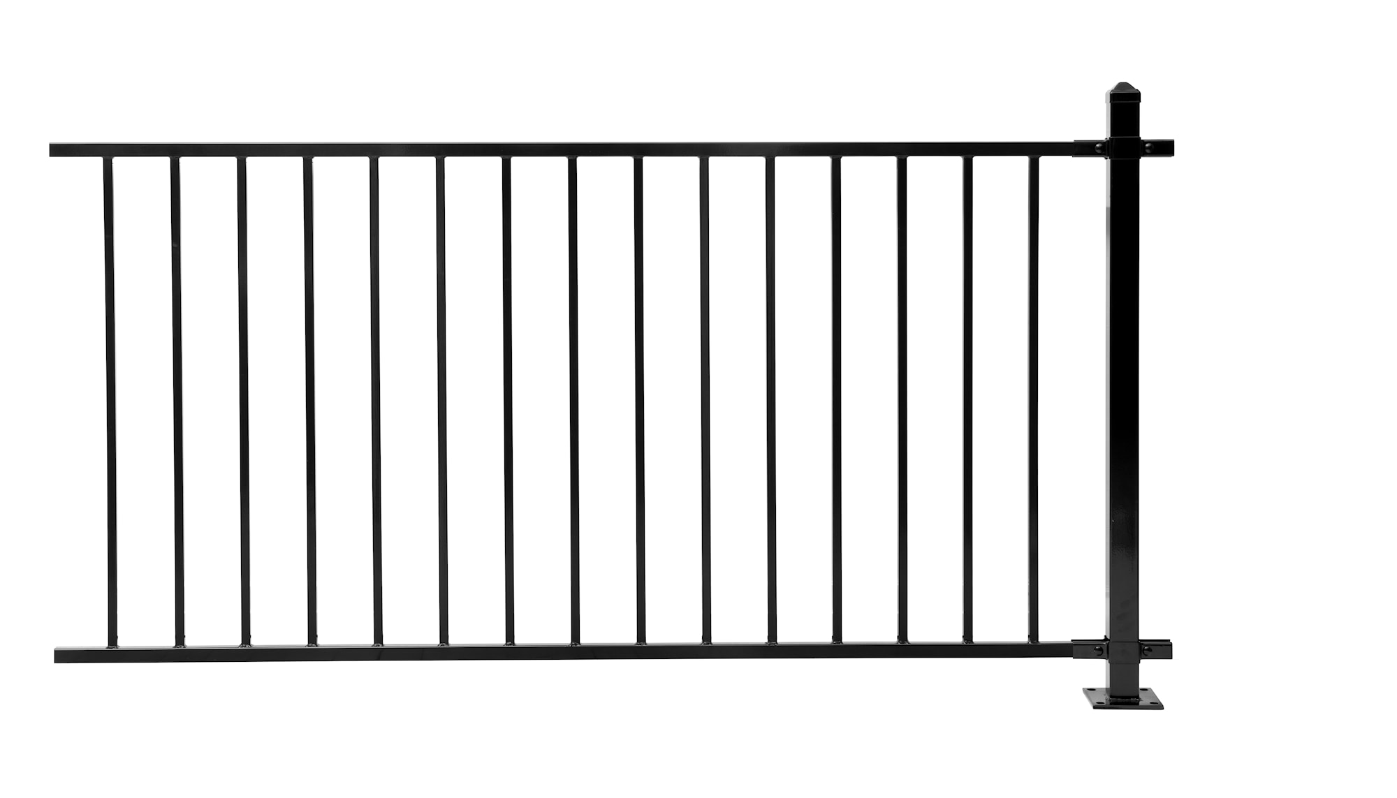 Skotte Garden Klassisk Stålstaket Klassisk 180X90 Svart -
