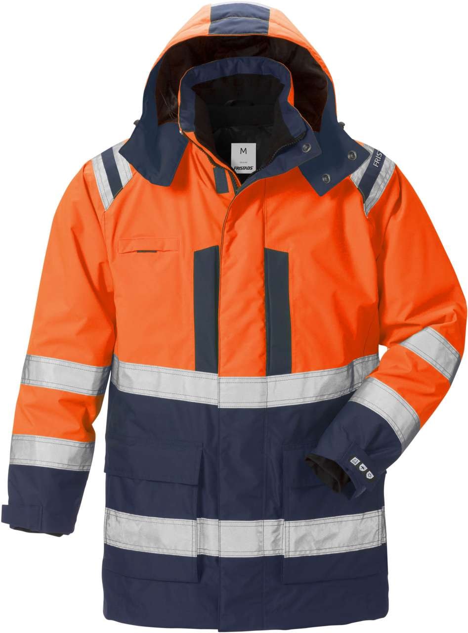Fristads Vinterparkas 3-i-1 Airtech® 4036 GTT, Klass 3 Varsel Orange/Marinblå S