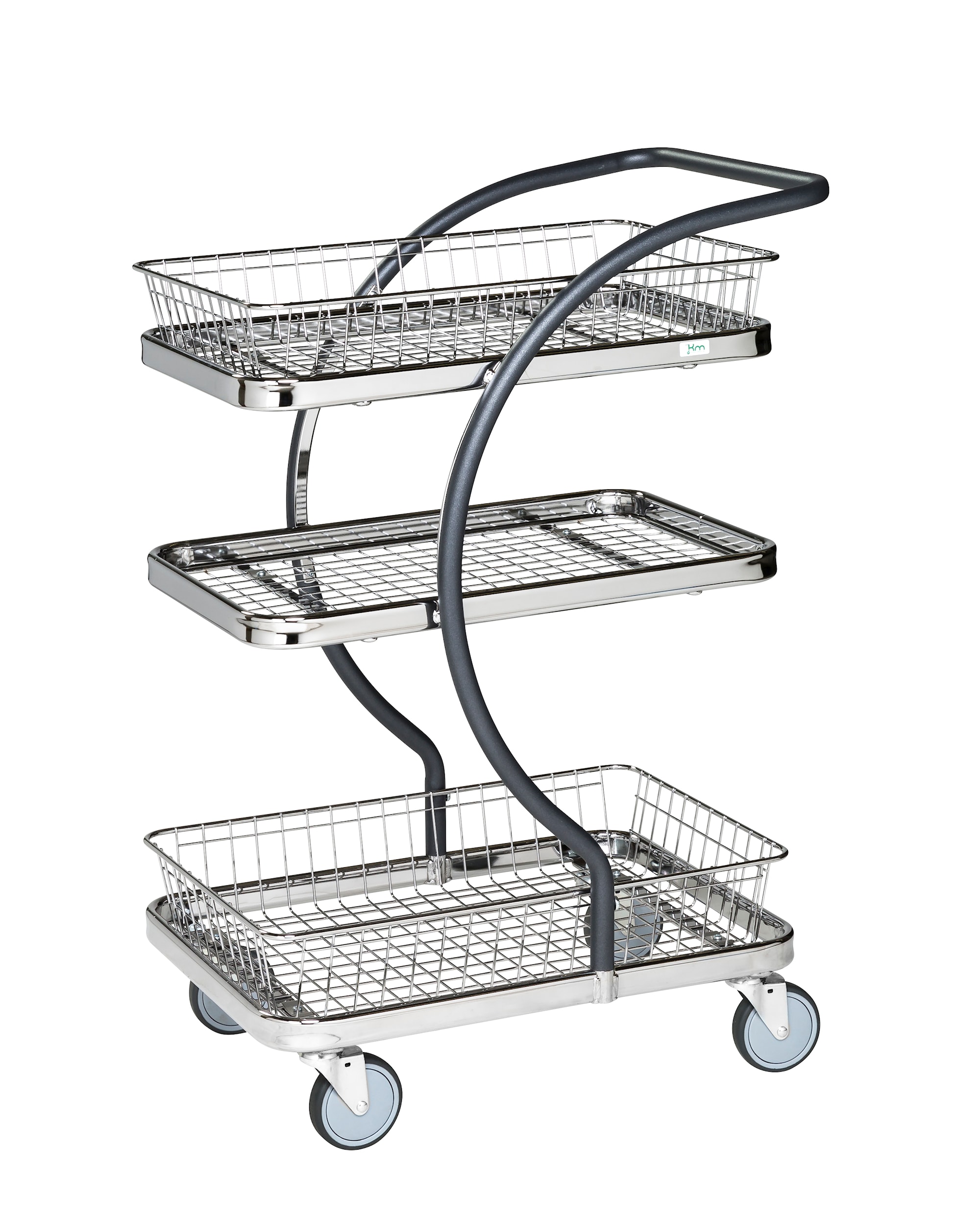 Kongamek KM96302 59,5 x 36 cm Grå C-line Korgvagn